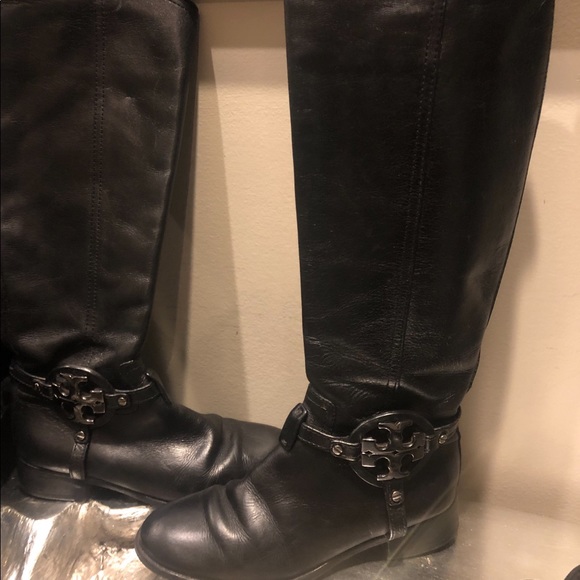 TORY BURCH LEATHER boots GREAT BUY!! - Picture 1 of 3